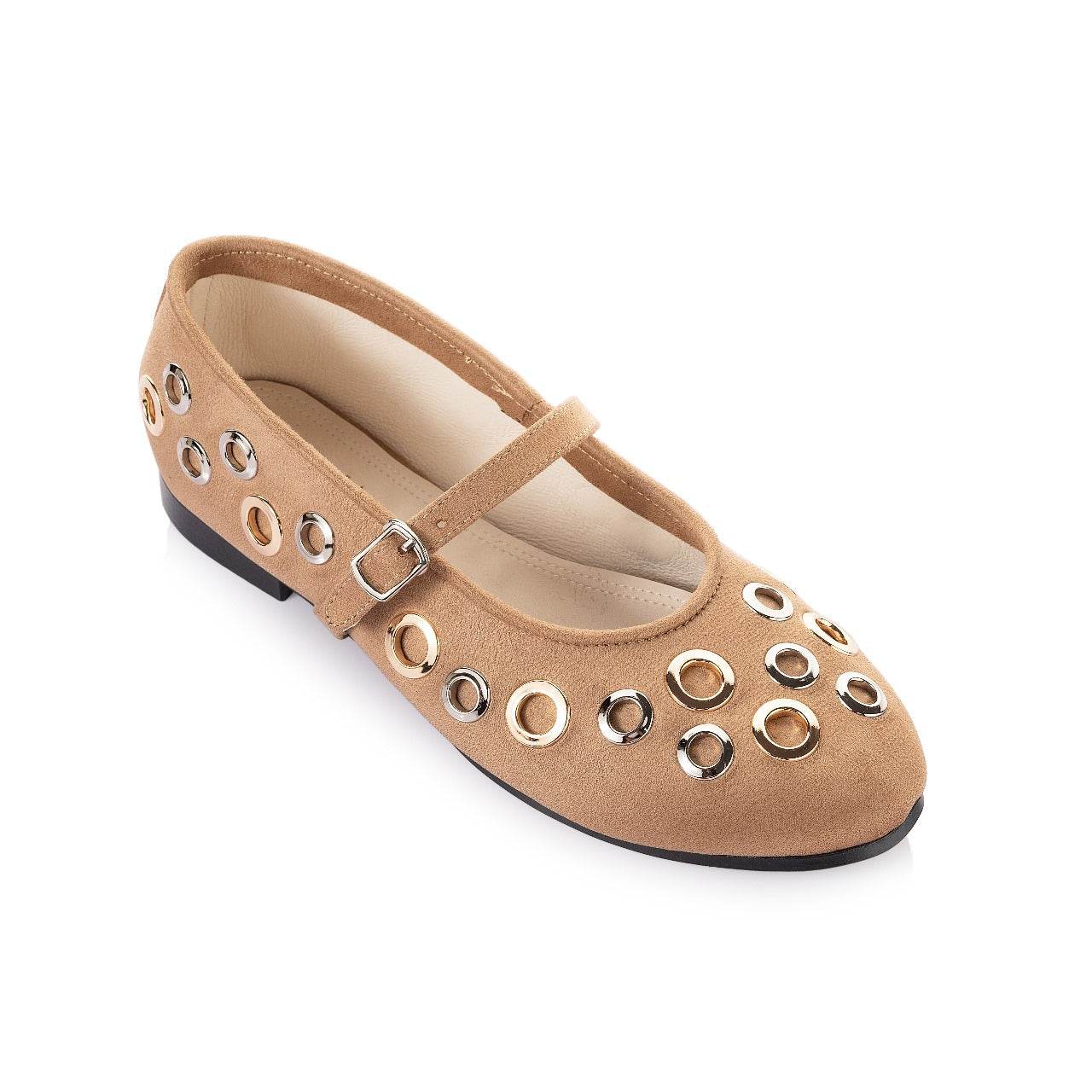 Studded Mary Jane Ballerina