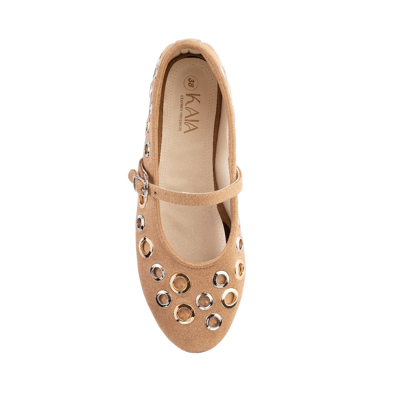 Studded Mary Jane Ballerina