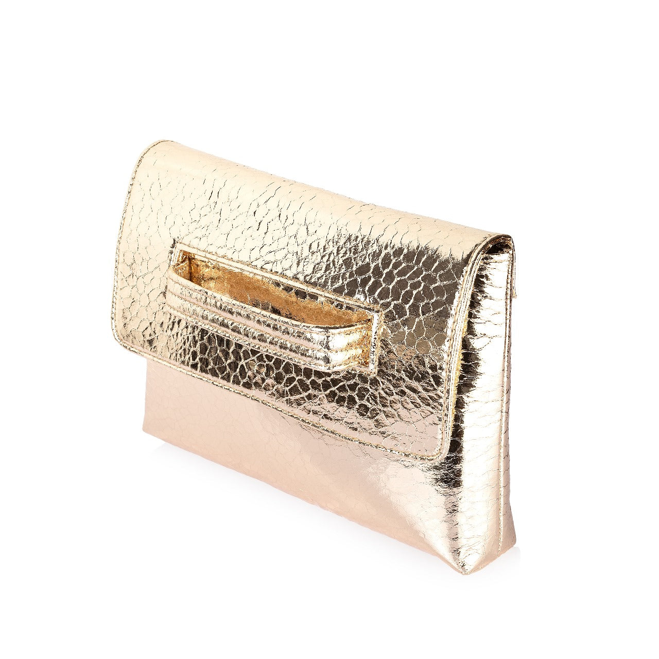 Metallic Handled Clutch