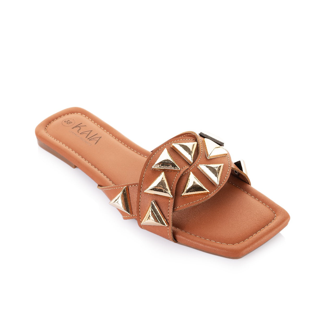 Pyramid Studded Slippers