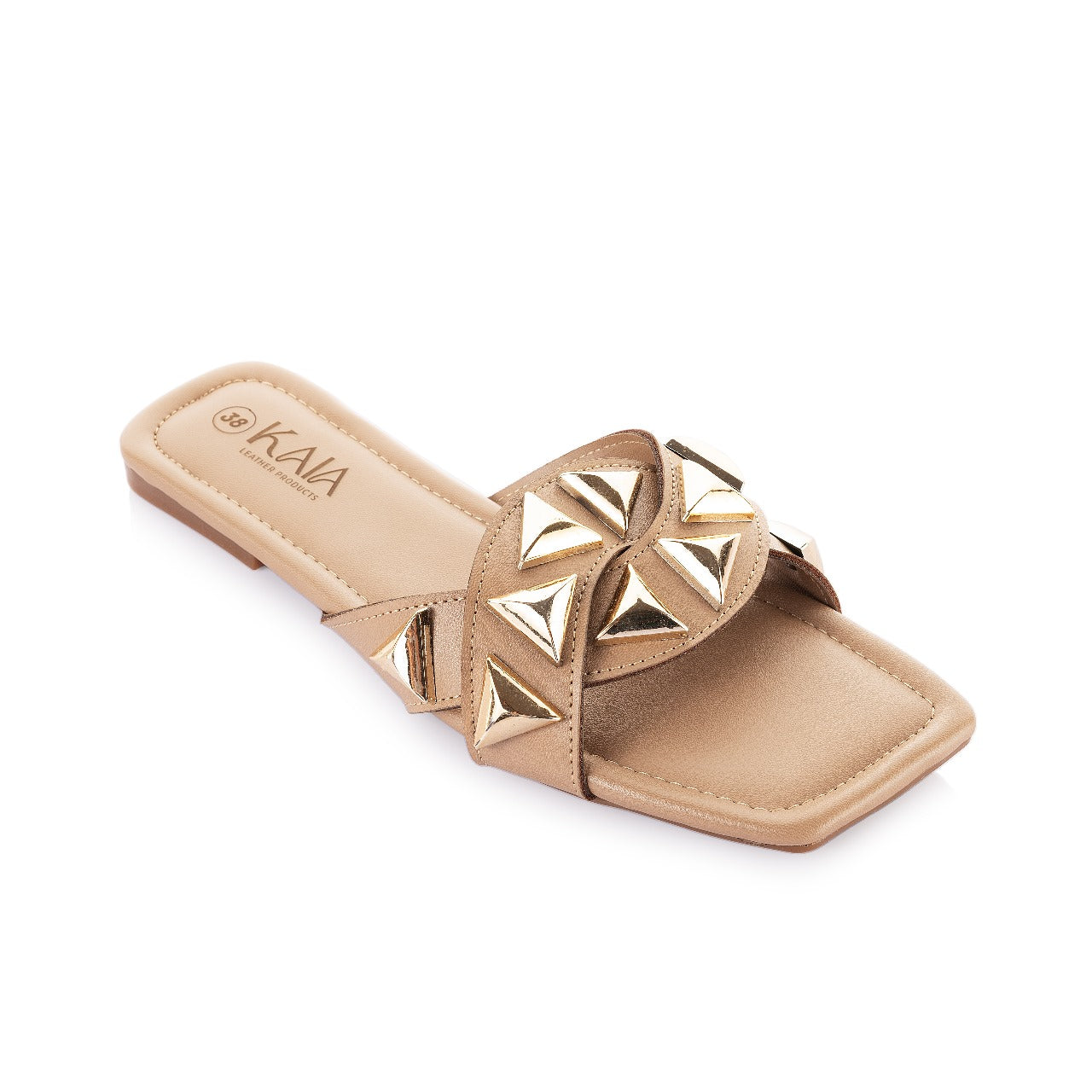 Pyramid Studded Slippers