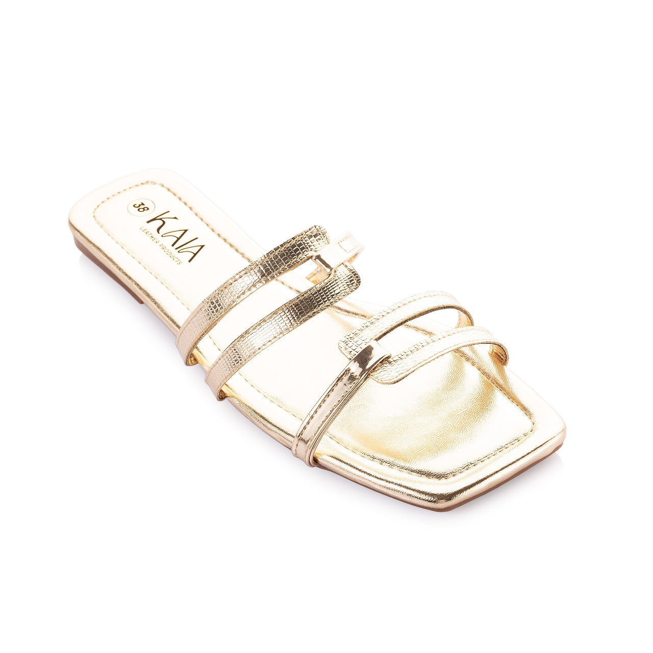 Metallic Multi-Strap Slides