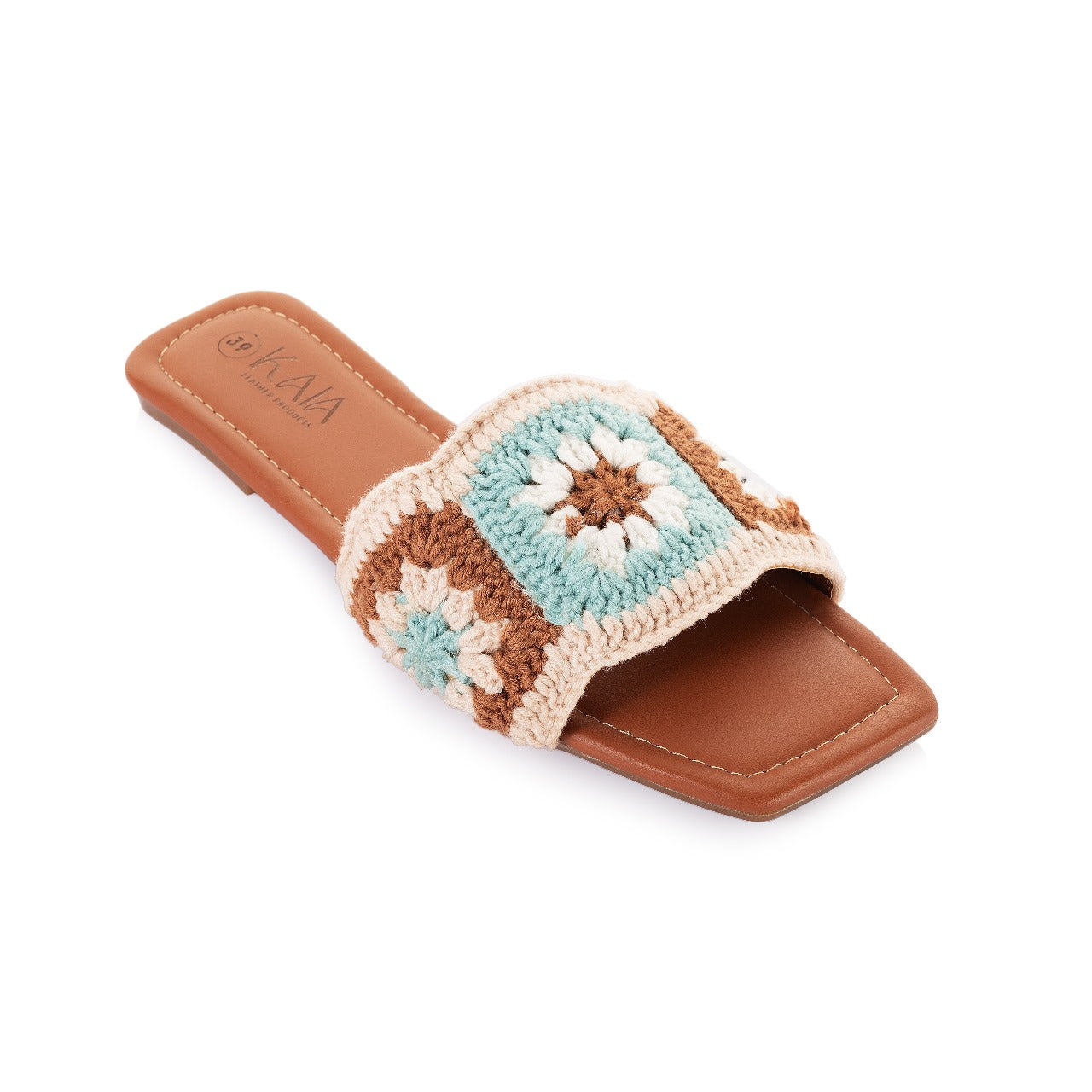 Floral Crochet Slides