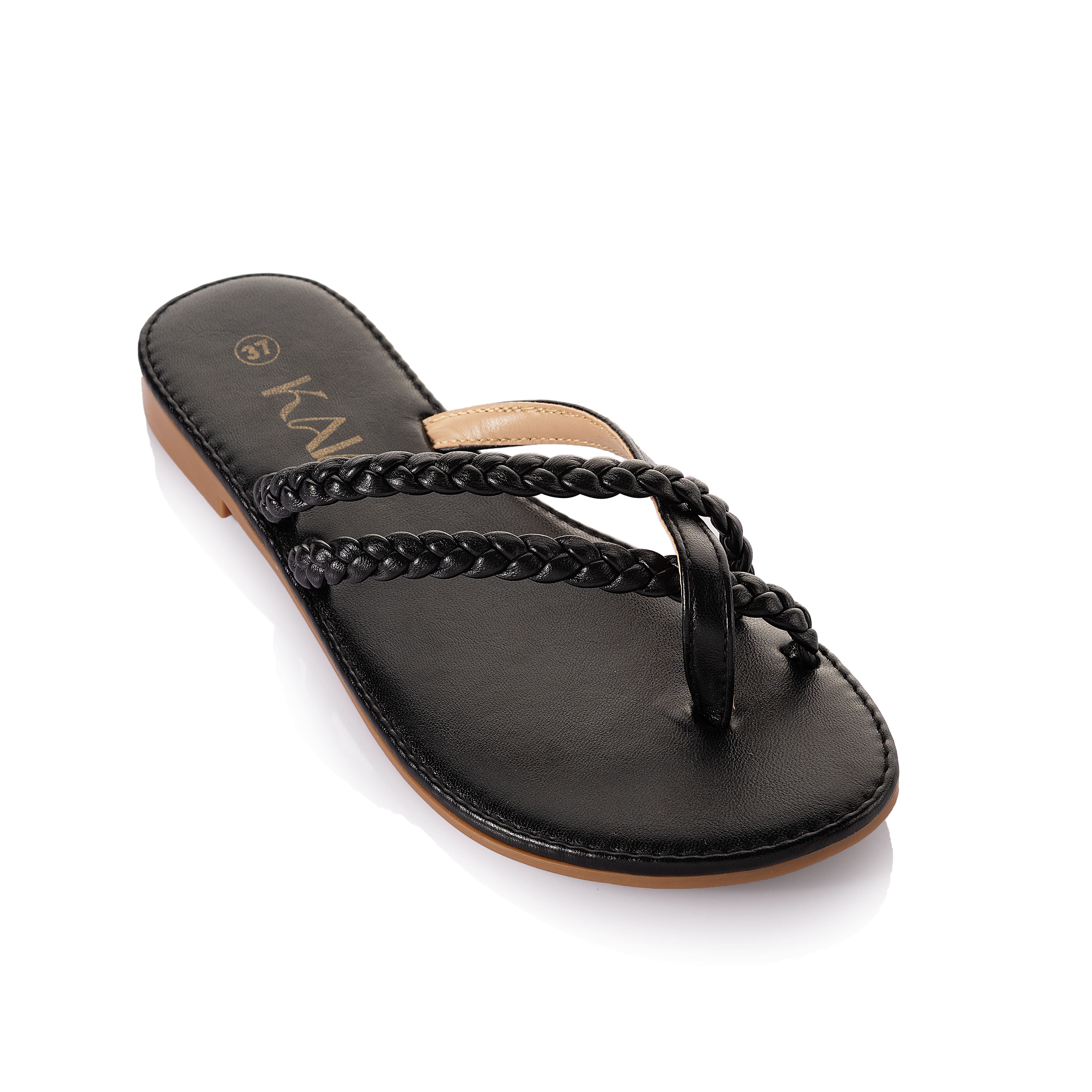 Leather Double Toe Slipper