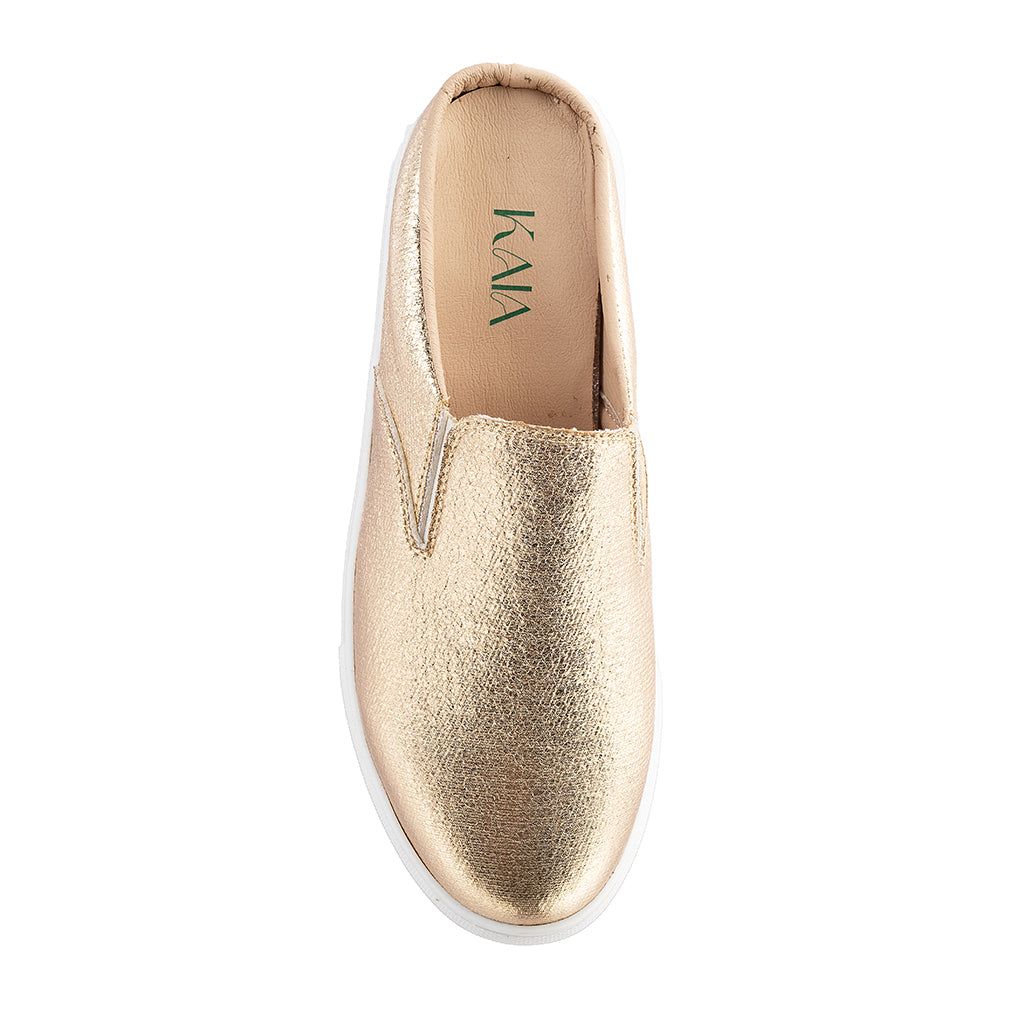 Metallic Plain Clogs