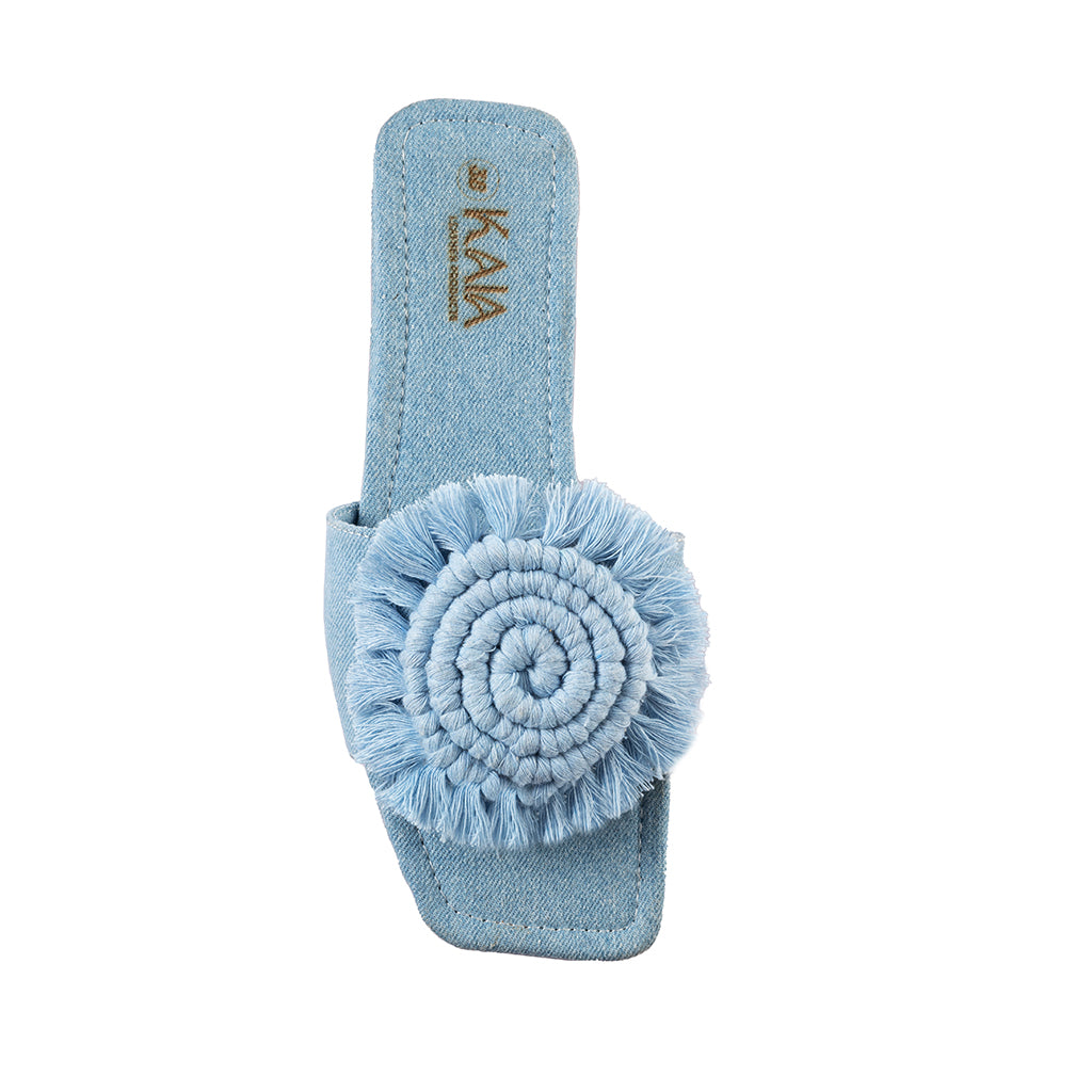 Floral Macrame Slipper