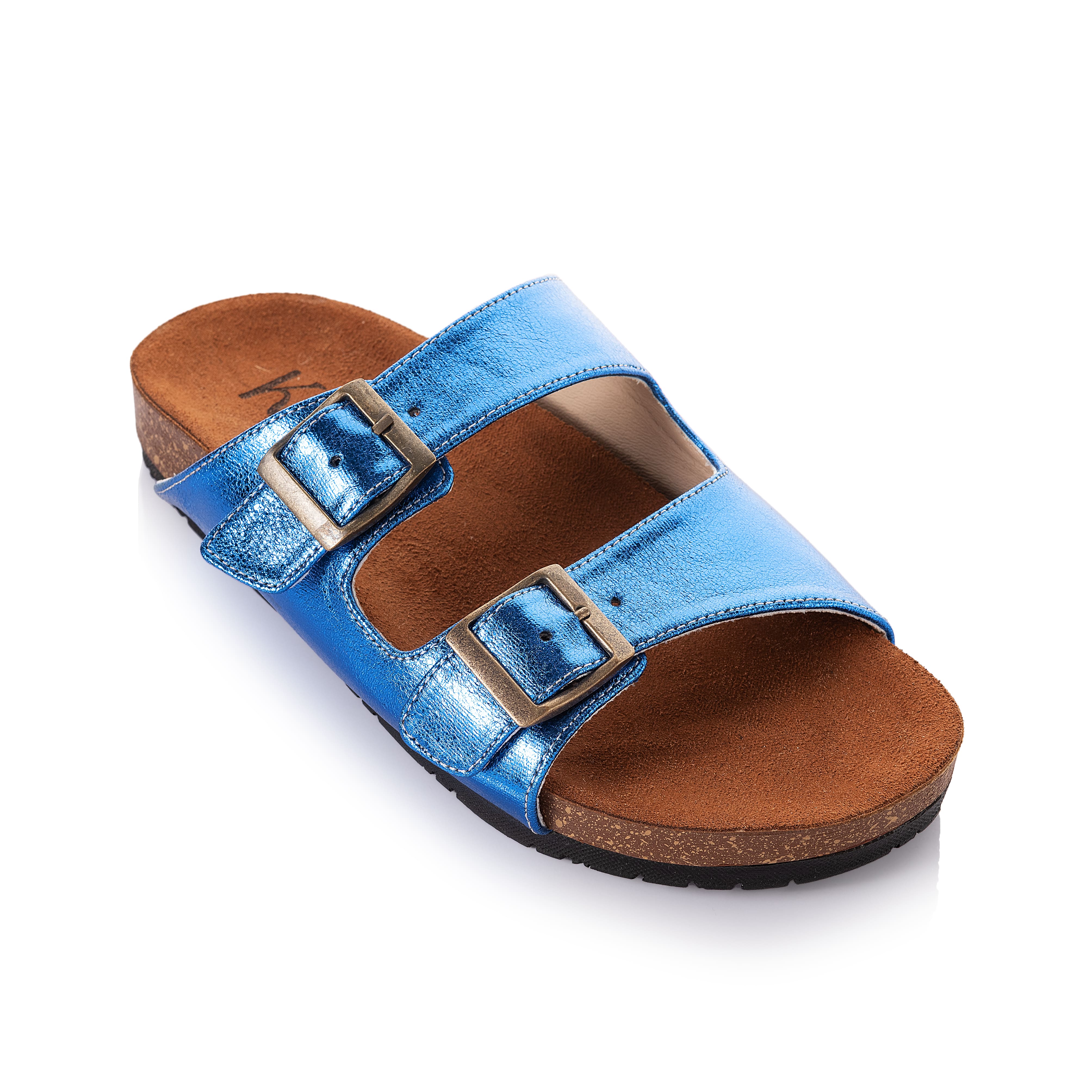 Metallic Belted Slides