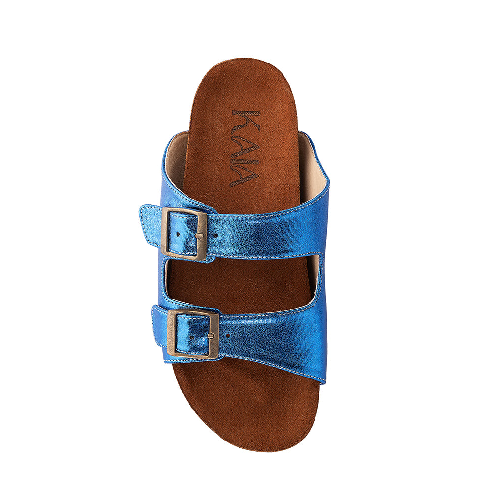 Metallic Belted Slides