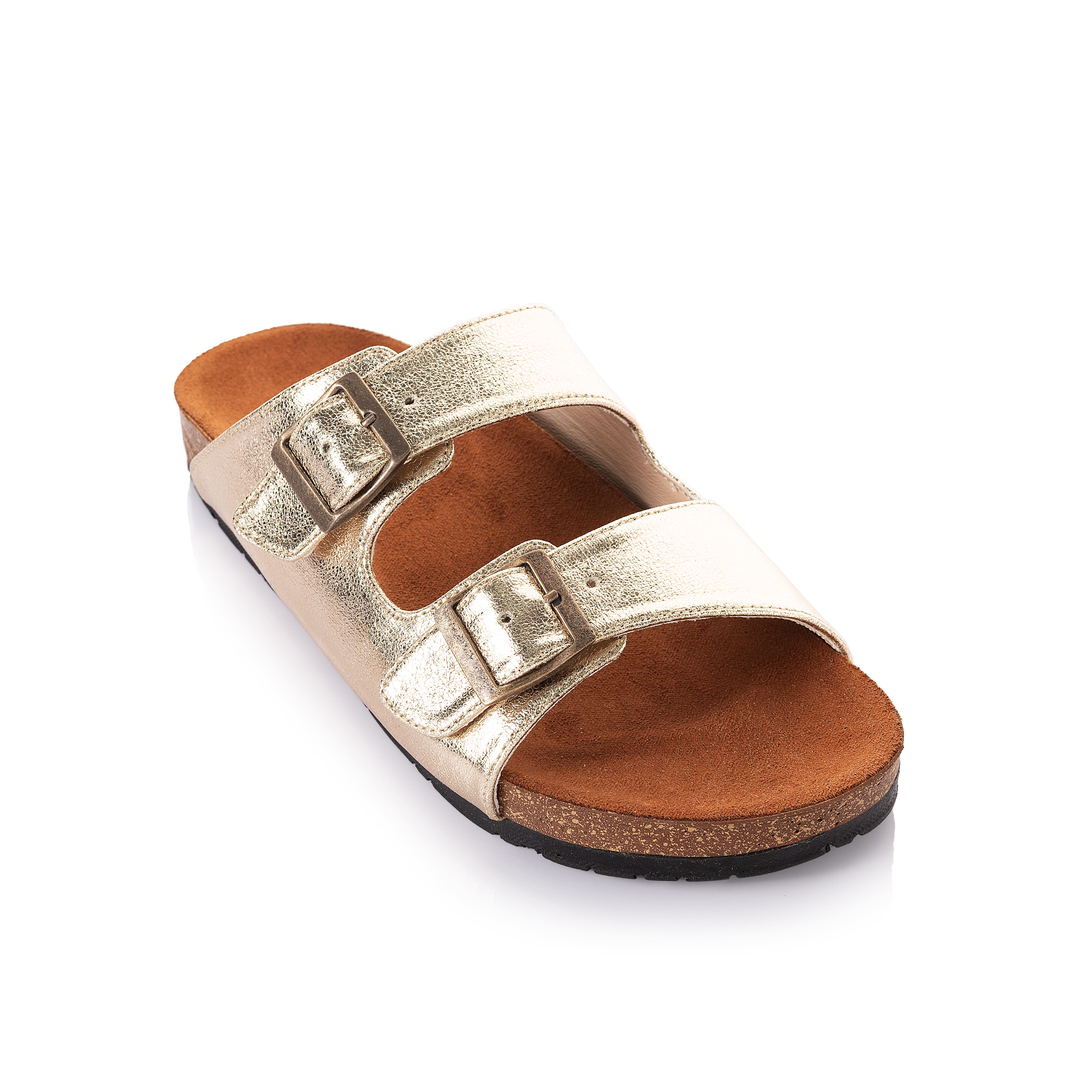 Metallic Belted Slides