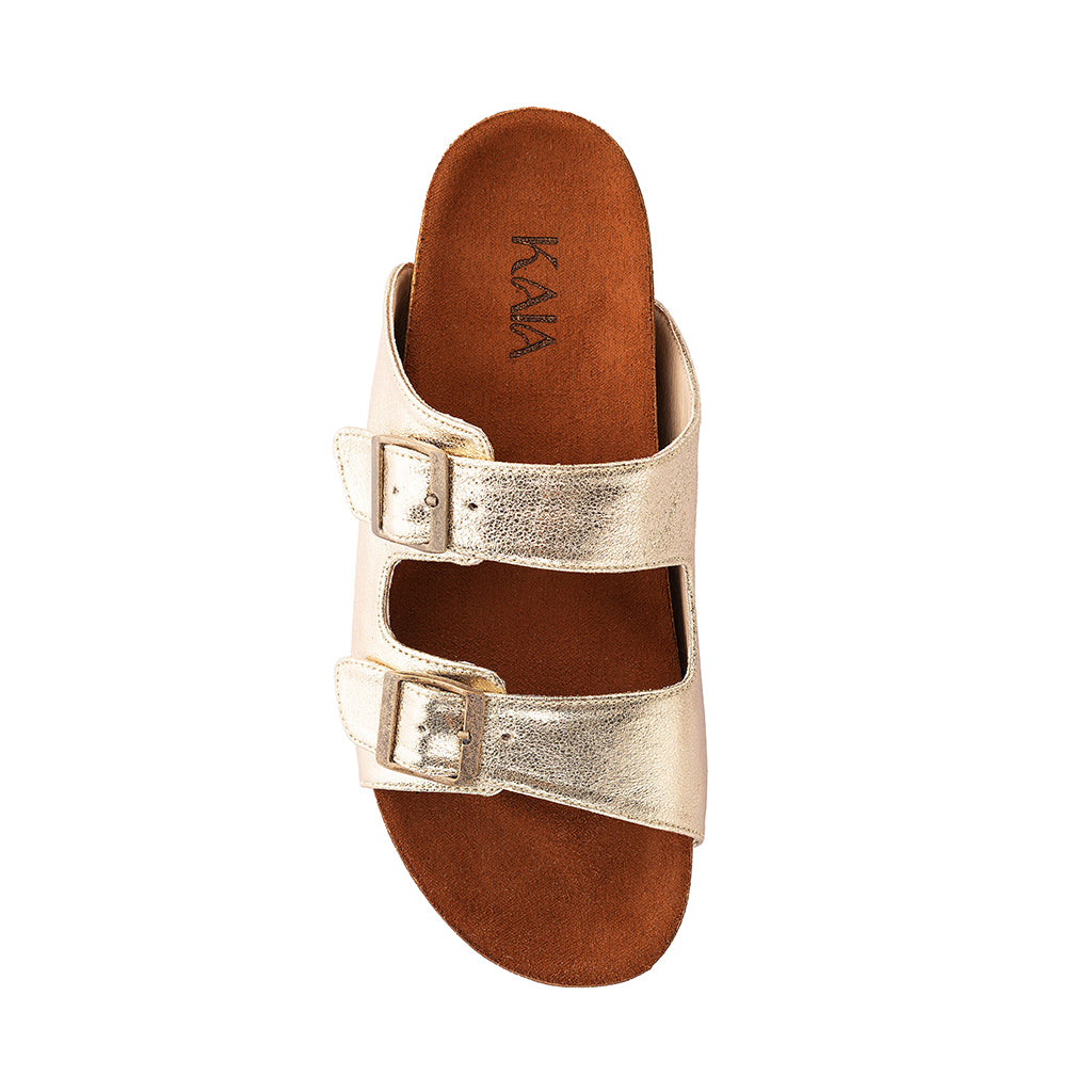 Metallic Belted Slides