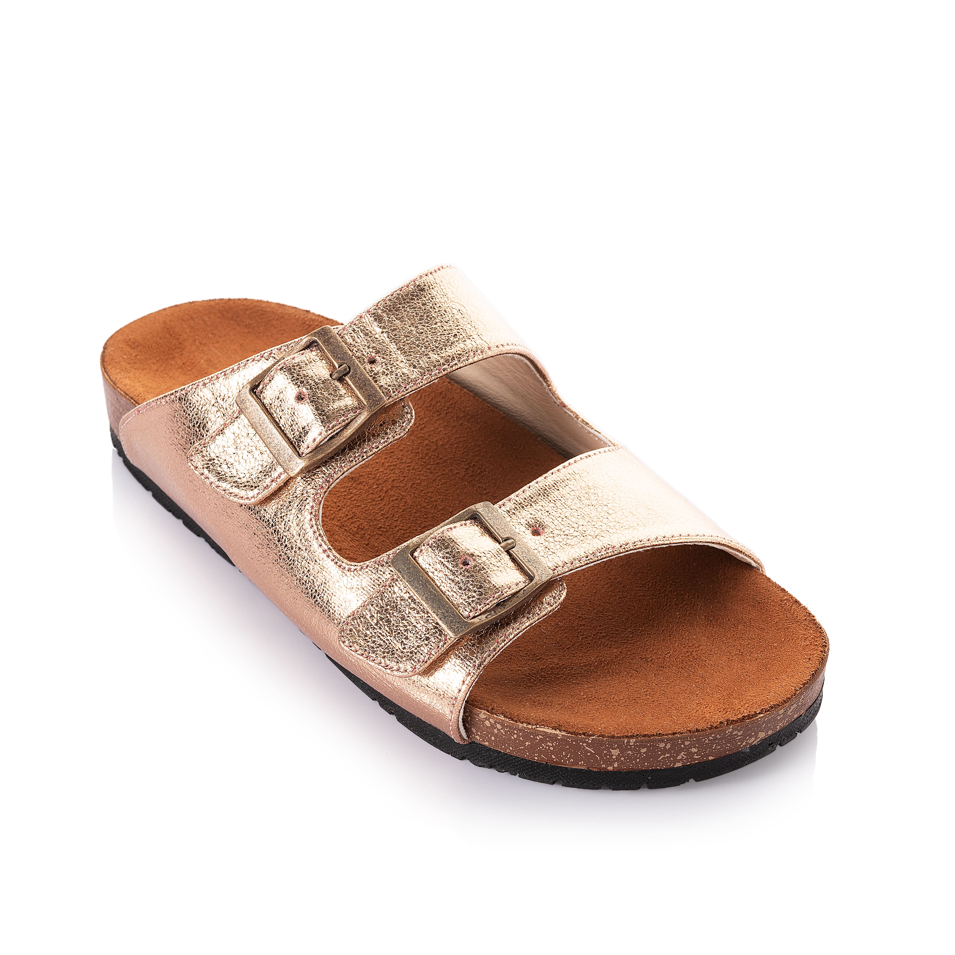 Metallic Belted Slides