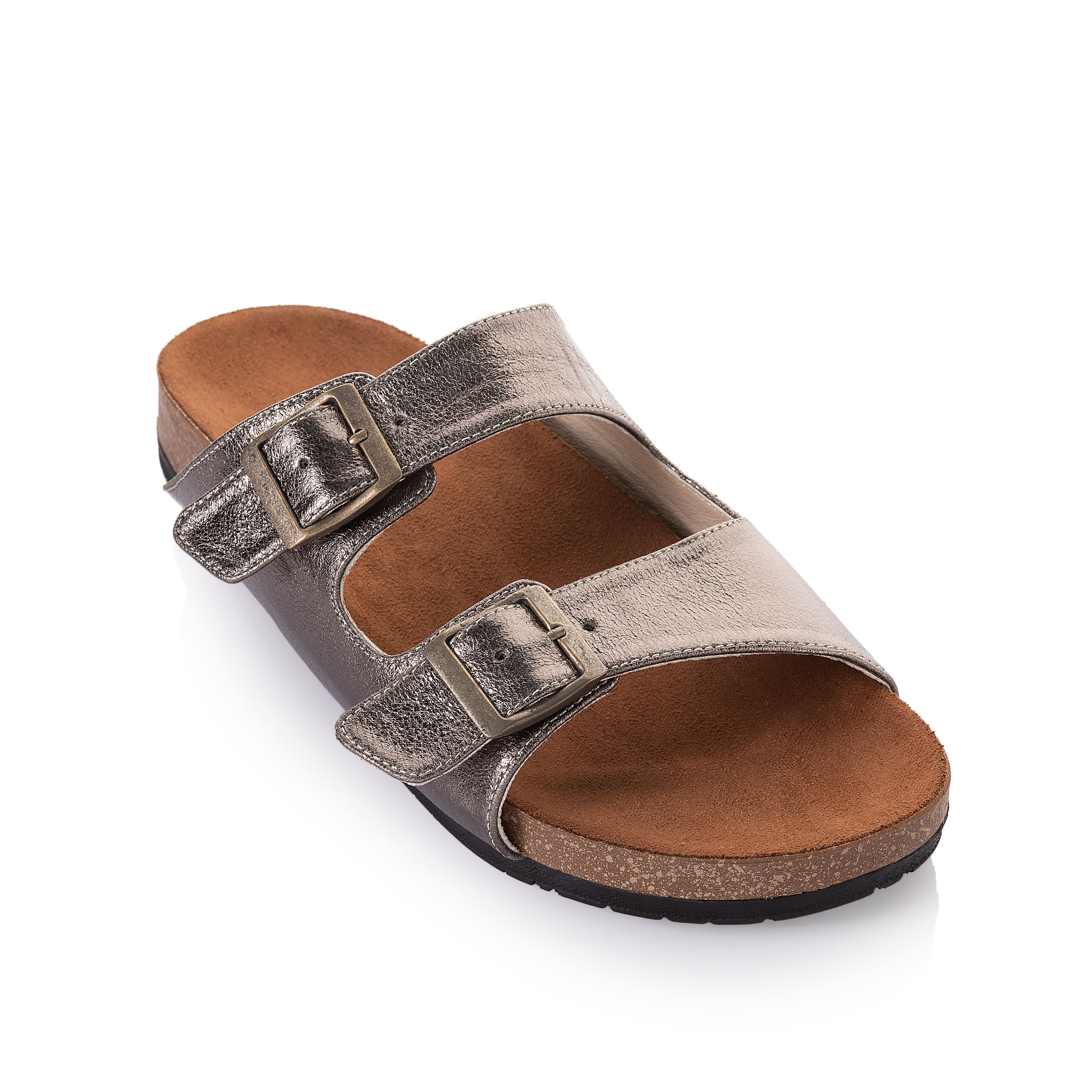 Metallic Belted Slides