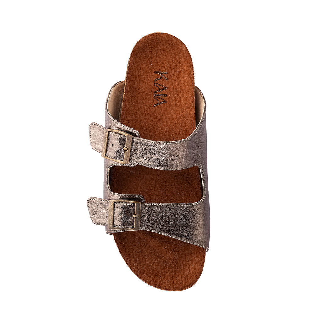 Metallic Belted Slides