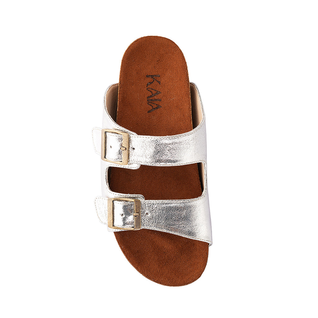 Metallic Belted Slides