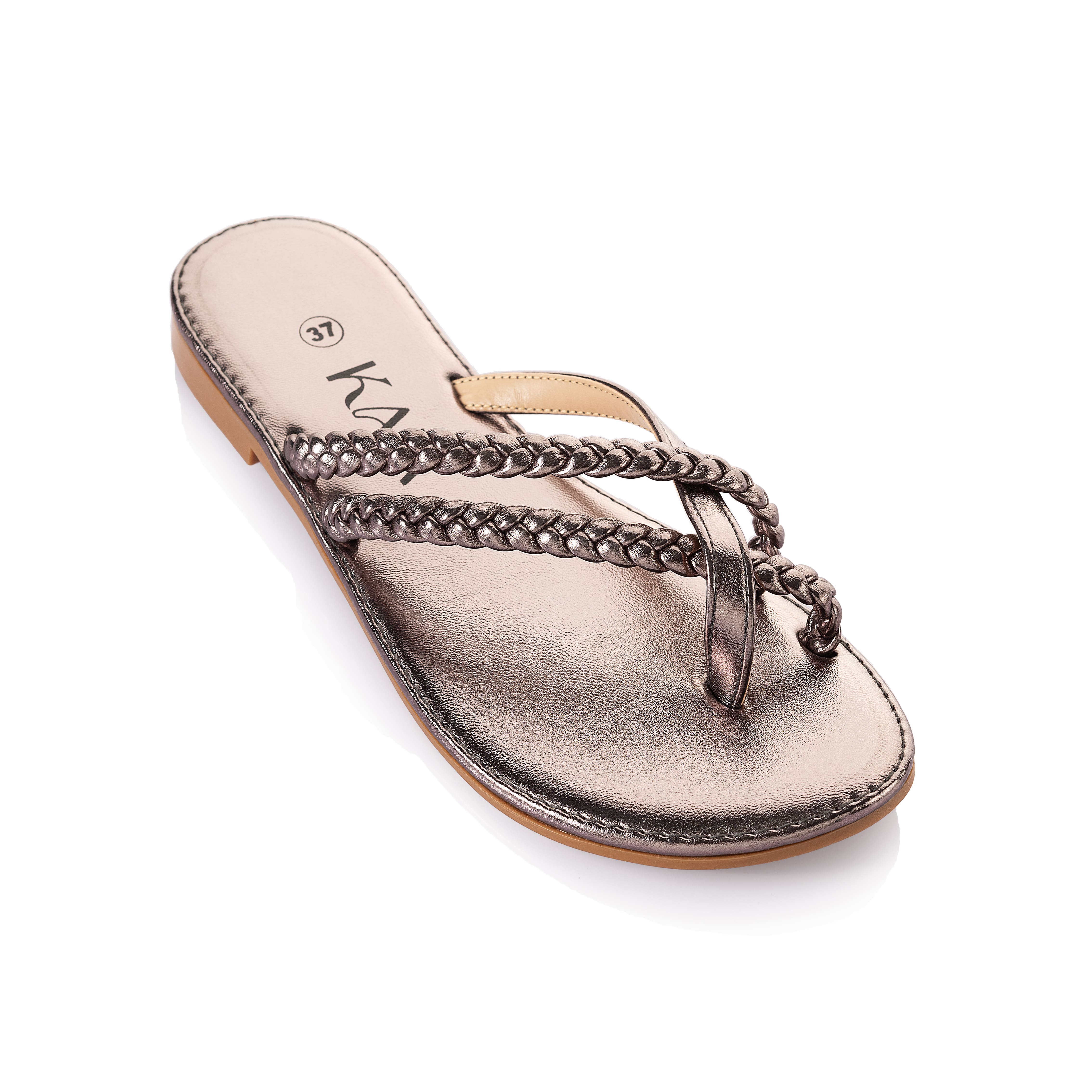 Leather Double Toe Slipper